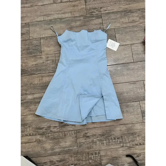 NWT Alamour the label Blue mini Dress Size 4 - Picture 4 of 11